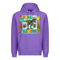 Purple papa saurus Premium Hoodie - Artiststas