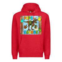 Red papa saurus Premium Hoodie - Artiststas