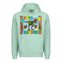 Seafoam papa saurus Premium Hoodie - Artiststas