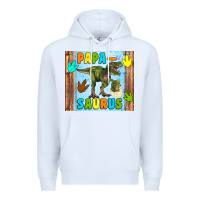 White papa saurus Premium Hoodie - Artiststas