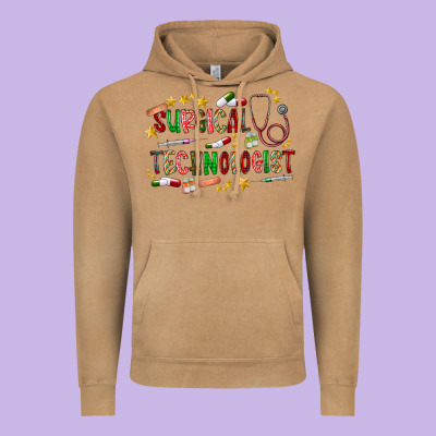 Surgical Technologist Vintage Hoodie Designed By Cowhidedigitalart