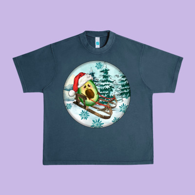 Slide Avocado Urban Heavy Tee Designed By Fadigitalartstudio