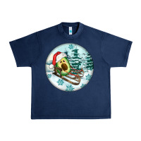 Navy Slide Avocado Urban Heavy Tee - FaDigitalArtStudio