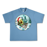 Pebble Blue Slide Avocado Urban Heavy Tee - FaDigitalArtStudio