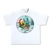 White Slide Avocado Urban Heavy Tee - FaDigitalArtStudio