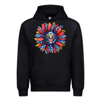 Black american sunflower Urban Hoodie - Jasminsmagicworld