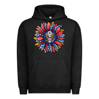 Pigment Black american sunflower Urban Hoodie - Jasminsmagicworld
