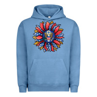 Pigment Pebble Blue american sunflower Urban Hoodie - Jasminsmagicworld