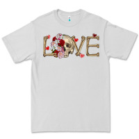 Dove Grey Skull love Valentine's Day Premium Tee - FaDigitalArtStudio
