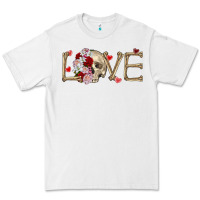 White Skull love Valentine's Day Premium Tee - FaDigitalArtStudio