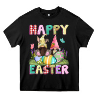 Black Happy Easter gnomies Easter Day Heavy Core Tee - CowGirlArtShop
