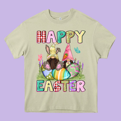 Happy Easter Gnomies Easter Day Heavy Core Tee Designed By Cowgirlartshop