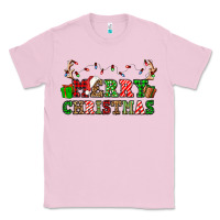 Bubblegum Pink merry christmas Classic Tee - OliviaCreatesArt