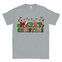 Heather Grey merry christmas Classic Tee - OliviaCreatesArt