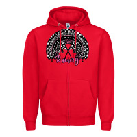 Red racing checkered rainbow Zipper Hoodie - JahusDesignShop