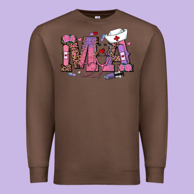 Valentines Day Ma Nurse Premium Sweatshirt Designed By Ranaportraitstore