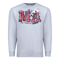 Heather Grey valentines day ma nurse Premium Sweatshirt - RanaPortraitStore