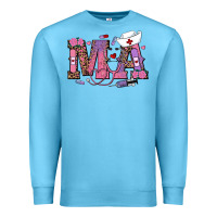 Ocean Blue valentines day ma nurse Premium Sweatshirt - RanaPortraitStore