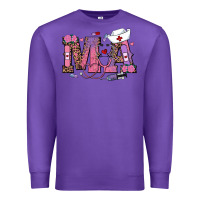 Purple valentines day ma nurse Premium Sweatshirt - RanaPortraitStore