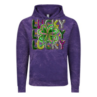 Cloud Purple Lucky Vintage Hoodie - CowhideDigitalArt