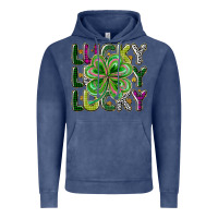 Vintage Denim Lucky Vintage Hoodie - CowhideDigitalArt