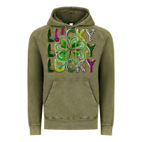 Vintage Olive Lucky Vintage Hoodie - CowhideDigitalArt