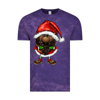 Cloud Purple afro santa gnomes Vintage Tee - FaDigitalArtStudio