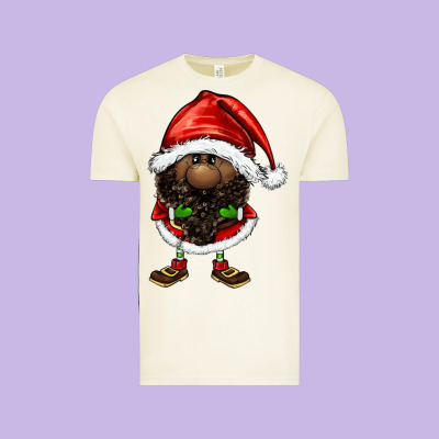 Afro Santa Gnomes Vintage Tee Designed By Fadigitalartstudio