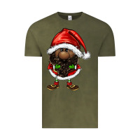 Vintage Olive afro santa gnomes Vintage Tee - FaDigitalArtStudio