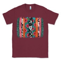 Burgundy easter spring floral brushstroke Classic Tee - Artiststas