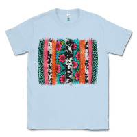 Dusty Blue easter spring floral brushstroke Classic Tee - Artiststas