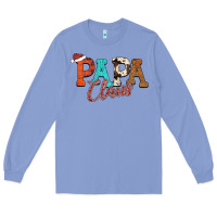 Colony Blue Papa Claus Long Sleeve Tee - CowhideDigitalArt