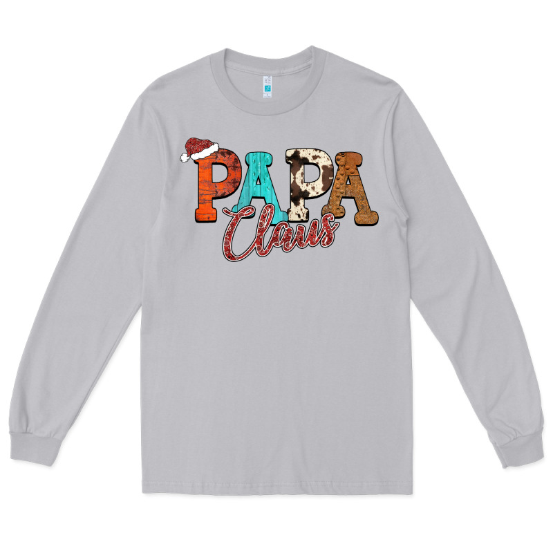 Papa Claus Long Sleeve Tee by CowhideDigitalArt | Teevron