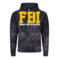 Cloud Black FBI, Female Body Inspector Funny Vintage Hoodie - DesigneFamous