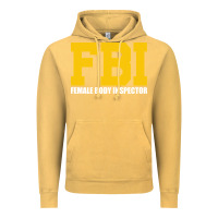 Vintage Mustard FBI, Female Body Inspector Funny Vintage Hoodie - DesigneFamous