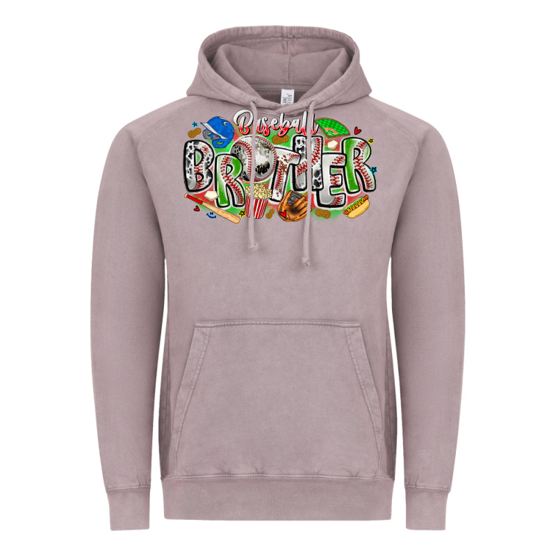 Baseball Brother Vintage Hoodie by CowhideDigitalArt | Teevron