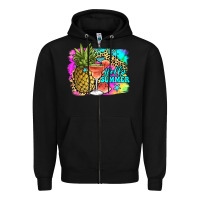 Black hello summer Zipper Hoodie - JahusDesignShop