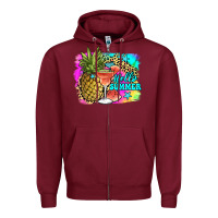 Burgundy hello summer Zipper Hoodie - JahusDesignShop