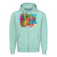 Seafoam hello summer Zipper Hoodie - JahusDesignShop