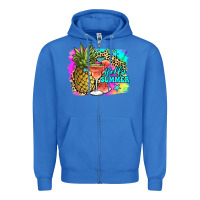 True Royal hello summer Zipper Hoodie - JahusDesignShop
