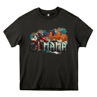 Asphalt Badass mama motorcycle mother's day Heavy Core Tee - HowdyJamesFarm
