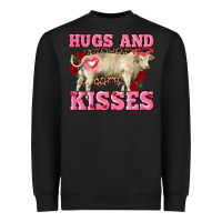 Black hugs and kisses charolais bull Heavyweight Sweatshirt - RanaPortraitStore