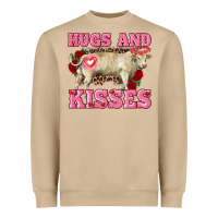 Mushroom hugs and kisses charolais bull Heavyweight Sweatshirt - RanaPortraitStore