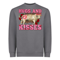 Storm hugs and kisses charolais bull Heavyweight Sweatshirt - RanaPortraitStore