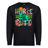 Black nurse off duty summer break Premium Sweatshirt - RanaPortraitStore
