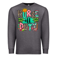 Charcoal Heather nurse off duty summer break Premium Sweatshirt - RanaPortraitStore