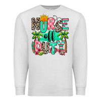 Oatmeal Heather nurse off duty summer break Premium Sweatshirt - RanaPortraitStore