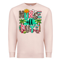 Pale Pink nurse off duty summer break Premium Sweatshirt - RanaPortraitStore