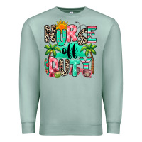 Seafoam nurse off duty summer break Premium Sweatshirt - RanaPortraitStore