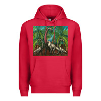 Cardinal brachiosaurus Premium Hoodie - Artiststas